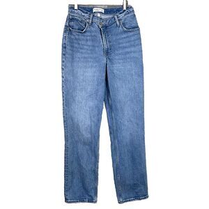 Abercrombie & Fitch Curve Love '90s Straight Ultra High Rise Jeans 4/27 EUC